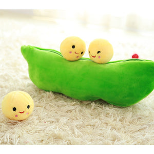 3 Beans With Cloth Case Creative Soft Hold Pillow