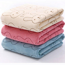 Load image into Gallery viewer, Rabbit Soft Microfiber Baby Towel