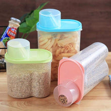 Load image into Gallery viewer, Plastic Cereal Dispenser Storage Box