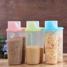 Load image into Gallery viewer, Plastic Cereal Dispenser Storage Box