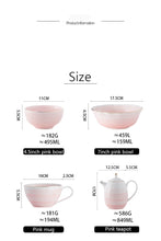 Load image into Gallery viewer, Pink And Blue Gold Ceramic Tableware