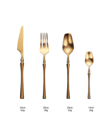 Load image into Gallery viewer, Stainless Steel Cutlery Set Gold Dinnerware Set