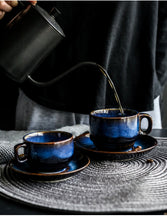 Load image into Gallery viewer, Deep blue Ceramic Coffee Cup