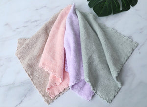 4pcs Superfine fiber Cartoon melange child towel