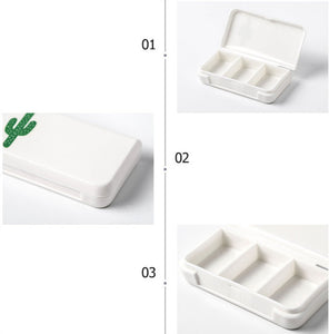 3 Grids Portable Pill Medicine Box