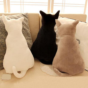 Cat Soft Plush  Back Shadow Toy Pillow