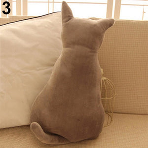 Cat Soft Plush  Back Shadow Toy Pillow