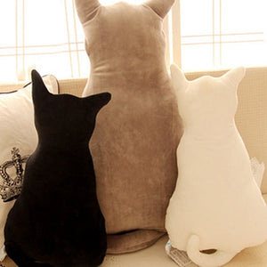 Cat Soft Plush  Back Shadow Toy Pillow