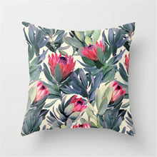 Load image into Gallery viewer, Hot Tropical Plant  Green Leaves Pillow