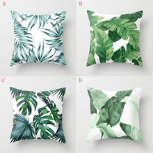 Load image into Gallery viewer, Hot Tropical Plant  Green Leaves Pillow