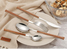 Load image into Gallery viewer, 4PCS Stainless Steel Tableware Set