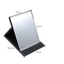 Load image into Gallery viewer, Folding Leather Table Traveling Hand Makeup Mirror