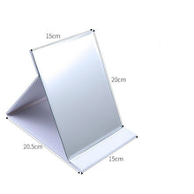 Load image into Gallery viewer, Folding Leather Table Traveling Hand Makeup Mirror