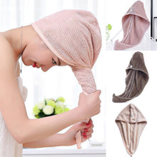 Load image into Gallery viewer, Women Quick Dry Twist Hair Turban Towel