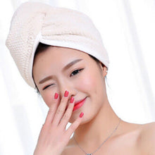 Load image into Gallery viewer, Women Quick Dry Twist Hair Turban Towel