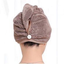 Load image into Gallery viewer, Women Quick Dry Twist Hair Turban Towel