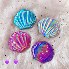 Load image into Gallery viewer, Creative Sea Shell Shaped Holographic Rainbow  Mirror