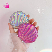 Load image into Gallery viewer, Creative Sea Shell Shaped Holographic Rainbow  Mirror