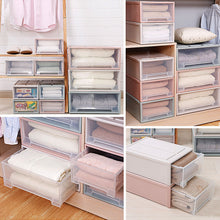 Load image into Gallery viewer, Plastic Transparent Stackable Drawer Storage Box