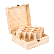 Load image into Gallery viewer, Natural pine 25 grid Essential oil storage box