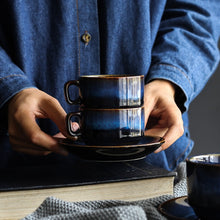 Load image into Gallery viewer, Deep blue Ceramic Coffee Cup