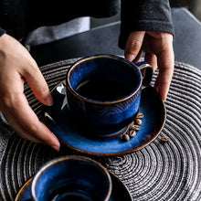 Load image into Gallery viewer, Deep blue Ceramic Coffee Cup