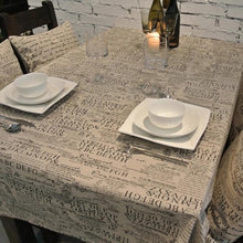 Load image into Gallery viewer, 9 Sizes Newspaper Pattern Decorative Table Cloth