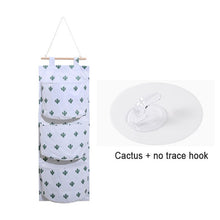 Load image into Gallery viewer, 3 Pockets Cotton Wall Hanging Storage Bags