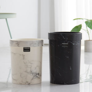 Marble Pattern Trash Can