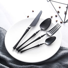 Load image into Gallery viewer, Stainless Steel Cutlery Set Gold Dinnerware Set