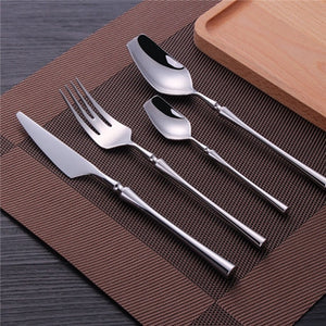 Stainless Steel Cutlery Set Gold Dinnerware Set