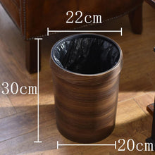 Load image into Gallery viewer, Retro Style Pressing Ring Plastic Trash Can